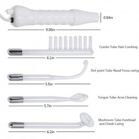 تصویر دستگاه هایفرکانسی چهار سر هیدرودرمی پرتابل LZ006-A Portable LZ006-A four-head high-frequency hydroderma device
