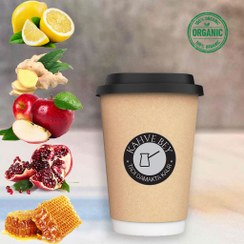 تصویر لیوان چای میوه‌ای ارگانیک (Kahve Bey) با 10 طعم طبیعی؛ نوشیدنی تک نفره با میوه واقعی 