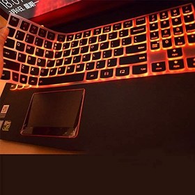 تصویر Leze - Ultra Thin Keyboard Cover for 15.6" Lenovo Legion Y530 Y540 Y7000 Y7000P, 17.3" Legion Y730 Y740 Gaming Laptop - Backlight Black 