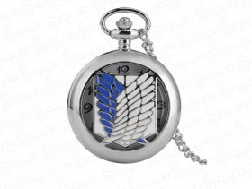 تصویر گردنبند ساعتی اتک ان تایتان بال های آزادی 