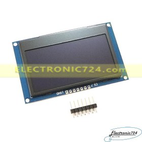 تصویر نمایشگر اولد OLED 128X64 سفید 2.42 اینچ SPI I2C 