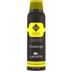 تصویر اسپری دئو دورانت مردانه آدرا مدل Lacoste Challenge حجم 150میل 