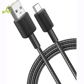 تصویر کابل تبدیل USB به تایپ سی انکر مدل A81H5 طول 90 سانتی‌متر Anker A81H5 322 USB-A to USB-C 90cm Cable