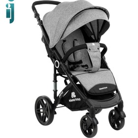 تصویر کالسکه مسافرتی کیکابو مدل Juno بادگیردار Kikkaboo Kikkaboo Juno Baby Stroller dark grey code:318875