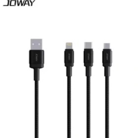 تصویر کابل USB به Lightning جووی مدل LI166 طول یک متر ا JOWAY LI166 USB to Lightning Cable 1.0m JOWAY LI166 USB to Lightning Cable 1.0m