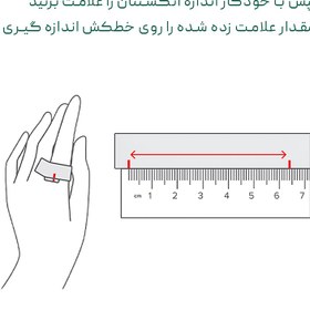 تصویر انگشتر مربع رینگی انیکس فران 