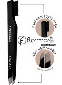 تصویر موچین و براش ابرو پاستل شماره 09 