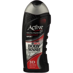 تصویر شامپو بدن مردانه اکتیو (Active) سری Sport مدل Black وزن 400 گرم حجم شامپو بدن