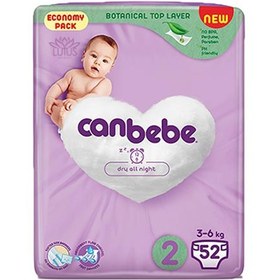 تصویر پوشک بچه جان به به (Canbebe) سایز 2 (52عددی) Canbebe Baby Diaper Size 2