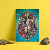 تصویر پوستر متال طرح ریک و مورتی 