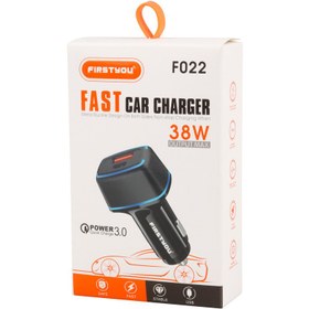 تصویر شارژر فندکی فست شارژ Firstyou F022 QC3.0 PD 3A 20W Firstyou F022 QC3.0 PD 3A 20W Car Fast Charger