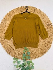 تصویر شومیز بافت ریز آستین سه ربع - صورتی 