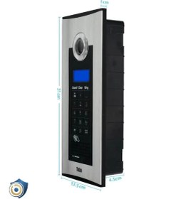 تصویر پنل آیفون تصویری تابا مدل TVP-1800 کدینگ کارتی با دوربین CCD 
