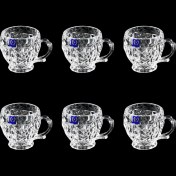 تصویر فنجان آکوامارین نوری تازه ست ۶ عددی 