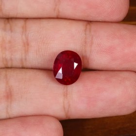 تصویر نگین یاقوت سرخ کد 30020 ruby stone