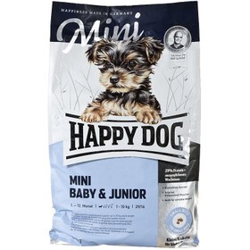 تصویر غذای خشک هپی داگ مخصوص توله سگ نژاد کوچک وزن 1 کیلوگرم Happy Dog Mini Baby & Junior