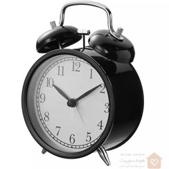 تصویر ساعت رو میزی آلارم دار ایکیا رنگ مشکی مدل IKEA DEKAD IKEA DEKAD Alarm clock low-voltage/black 10 cm