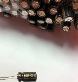 تصویر خازن الکترولیت470میکرو فاراد10 ولت ا capacitor capacitor