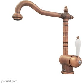 تصویر شیر ظرفشویی فرانکه مدل کلاسیک کد 208-028-115 مسی franke-faucet-classic-sink-mixer-115-028-208-copper-color