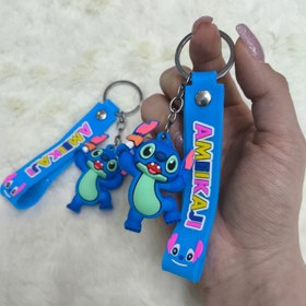 تصویر جاکلیدی و جاسوئیچی سیلیکونی استیچ شاد Stitch Shad silicone key chain and keychain