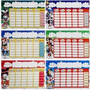 تصویر برنامه هفتگی مدرسه طرح کارتونی Weekly School Schedule
