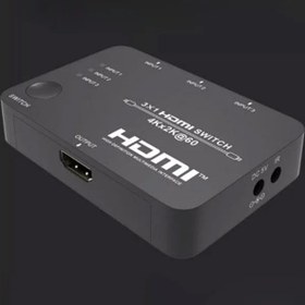 تصویر سوئيچ 3 پورت 2.0 HDMI با ریموت کنترل فرانت Faranet HDMI 3x1 Switch w/Remote Control