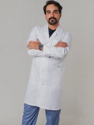 تصویر روپوش سفید مردانه تترون Men's White Coat Tetron
