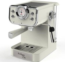 تصویر دستگاه اسپرسو ساز مدل UL-12741 یونیک لایف - کرمی Unique Life Espresso coffee machine UL-12741 model