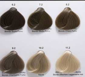 تصویر رنگ مو الیو سری خاکستری رنگ(Smoky) - 7.2 دودی: بلوند دودی متوسط 