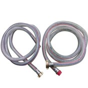 تصویر شلنگ رفت و برگشت فنر دار پمپ های سمپاش با واسطه های برنجی برای کیفیت و عمر بیشتر شلنگ در طول ۲/۵ متر 