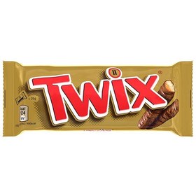 تصویر شکلات توییکس شکلات با مغز کارامل یک عددی  50 گرمی twix