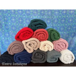 تصویر شال الیاف طبیعی - طوسی 