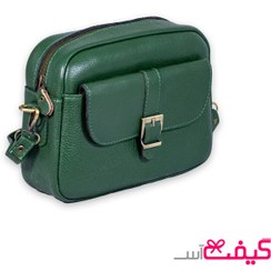 تصویر کیف دوشی زنانه چرم طبیعی مدل مهسا 