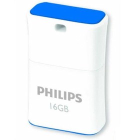 تصویر فلش مموری Phillips Pico 16GB 16GB سفید فلش مموری 16GB سفید فیلیپس Pico