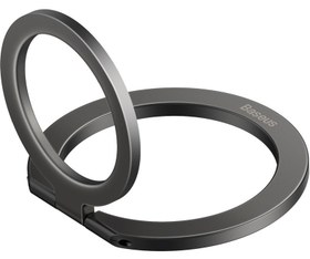 تصویر حلقه نگهدارنده مغناطیسی آیفون بیسوس مدل SUCH000012 Baseus Halo Series Foldable Metal Ring Stand Single-ring SUCH000013