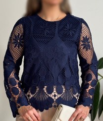 تصویر سرمه کالکشن - شومیز دانتل صحرا 