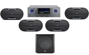 تصویر پکیج سینمای خانگی حرفه‌ای M.PRO DP-3WAY + SUB12AH 