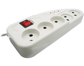 تصویر محافظ برق تکسان مدل TS-110 ظرفیت ۵ خانه با کابل ۳ متری 