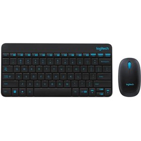 تصویر کیبرد موس بی سیم لاجیتک MK245 Nano سفید با حروف فارسی Logitech MK2405NANO Mouse and Keyboard Combo Black White