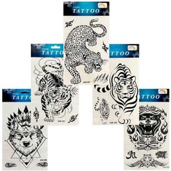 تصویر تاتو موقت پسرانه طرح حیوانات 