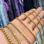 تصویر زنجیر استیل ویتالی ۶۰ سانتی طلایی 
