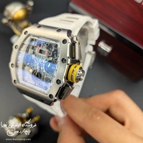 تصویر ساعت RM 11-03 ریچارد میل کرنوگراف نقره ای بند سفید Richard Mille RM 11-03 Automatic Flyback ساعت مچی ریچارد میل (Richard mille)