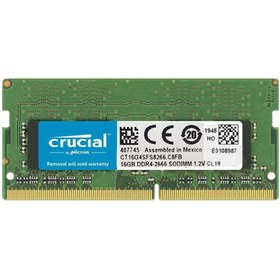 تصویر رم لپ تاپ DDR4 تک کاناله 3200 مگاهرتز CL22 کروشیال مدل CT8 ظرفیت 8 گیگابایت Crucial 8GB DDR4 3200MHZ 1.2V Laptop Memory