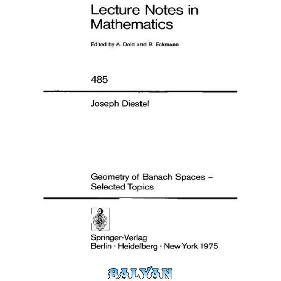 خرید و قیمت دانلود کتاب Geometry of Banach spaces Selected topics ترب