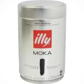 تصویر پودر قهوه ایلی موکا Moka مشکی قوطی 250 گرمی illy moka tostatura forte coffee 250 gr