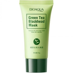 تصویر ماسک پیل آف گیاهی چای سبز ضد جوش اورجینال بیوآکوا green tea bioaqua mask 