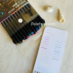 تصویر روان نویس نوک نمدی ۲۴ رنگ مدل Fineliner 