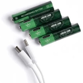 تصویر باتری قلمی گرین لاین مدل GNAKBAA ALKALINE بسته 4 عددی Green Lion GNAKBAA ALKALINE AA Battery - Pack of 4