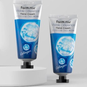 تصویر کرم دست فارم استی - کرم دست کلاژن Farmstay Collagen &Black Pearl Hand cream 100 g