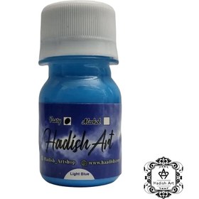 تصویر رنگ خمیری آبی کم رنگ 